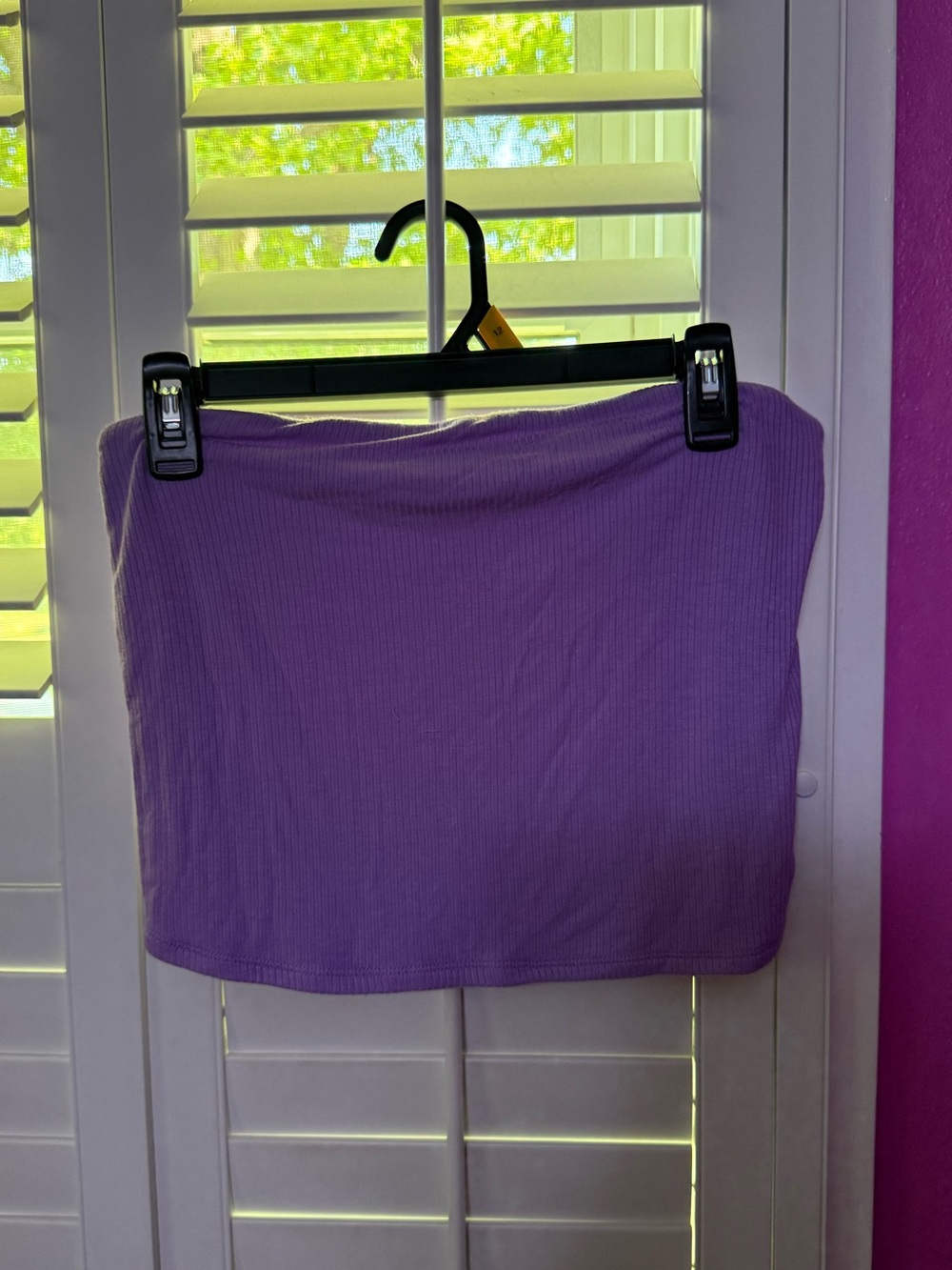 American Eagle Outfitters Lavender Ribbed Tube Top